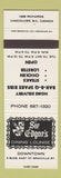 Matchbook Cover - Sir Edgar's Restaurant Vancouver BC