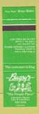 Matchbook Cover - Bugsy's Restaurant Canada