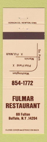 Matchbook Cover - Fulmar Restaurant Buffalo NY