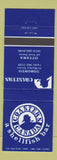 Matchbook Cover - Coasters Shellfish Bar Toronto Ottawa ON