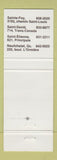 Matchbook Cover - Restaurant Macumba Malambo Montreal QC