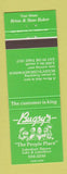 Matchbook Cover - Bugsy's Restaurant Canada