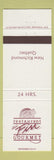 Matchbook Cover - Restaurant Au Fin Gourmet New Richmond QC