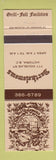 Matchbook Cover - Bartholomews Victoria BC
