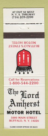 Matchbook Cover - Lord Amherst Motor Hotel Buffalo NY