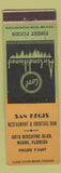 Matchbook Cover - San Regis Restaurant Miami FL