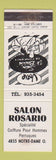 Matchbook Cover - Salon Rosario QC WEAR