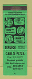 Matchbook Cover - Carlo Pizza QC WEAR
