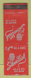 Matchbook Cover - Silver Cask San Diego CA WORN STAPLED