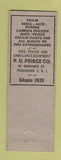 Matchbook Cover - PH Pierce Fire Extinguishers Providence RI WORN