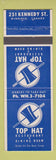 Matchbook Cover - Top Hat Restaurant Winnipeg MB