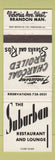 Matchbook Cover - Suburban Restaurant Brandon MB STAINED