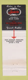 Matchbook Cover - The Savarin Lounge Toronto ON