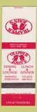 Matchbook Cover - Trapper John's Restaurant Winnipeg Edmonton AB