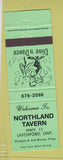 Matchbook Cover - Northland Tavern Latchford ON
