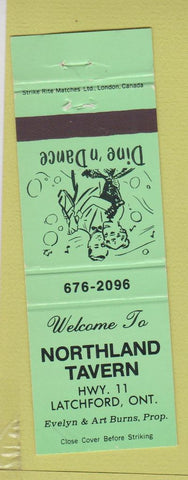 Matchbook Cover - Northland Tavern Latchford ON