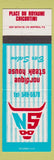 Matchbook Cover - Nordique Steak House Bar Salon Chicoutimi QC