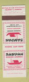 Matchbook Cover - Sampan Restaurant Calgary AB Chinese WEAR