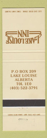 Matchbook Cover - Lake Louise Inn Lake Louise AB