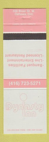 Matchbook Cover - Dynasty Inn Oshawa ON