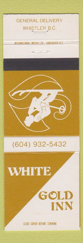 Matchbook Cover - White Gold Inn Whistler BC Skiing