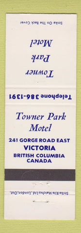 Matchbook Cover - Towner Park Motel Victoria BC