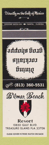 Matchbook Cover - Bilmar Beach Resort Treasure Island FL