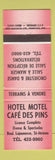 Matchbook Cover - Hotel Motel Cafe Des Pins ST Jerome QC