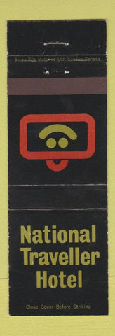 Matchbook Cover - National Traveller Hotel London Windsor ON