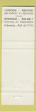 Matchbook Cover - National Traveller Hotel London Windsor ON