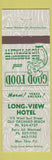 Matchbook Cover - Long View Hotel Old Orchard Beach