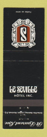 Matchbook Cover - Le Seville Hotel St Laurent QC
