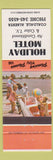 Matchbook Cover - Holiday Motel Coaldale AB boat scene