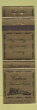 Matchbook Cover - Caboose Steak Lobster Banff AB