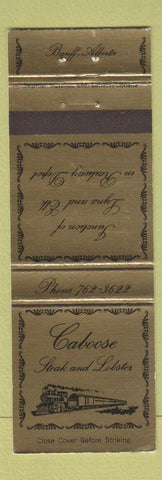 Matchbook Cover - Caboose Steak Lobster Banff AB