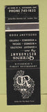 Matchbook Cover - Queens Restaurant Kitchener ON