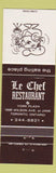Matchbook Cover - Le Chef Restaurant Toronto ON