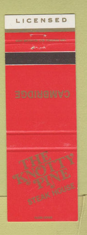 Matchbook Cover - Knotty Pine Cambridge ON restaurant