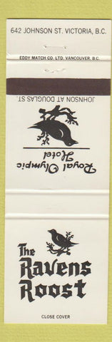 Matchbook Cover - Ravens Roost Victoria BC Royal Olympic Hotel