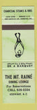 Matchbook Cover - Mount Raine Restaurant Stewart BC