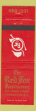 Matchbook Cover - Red Fox Restaurant Vancouver BC