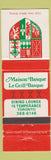 Matchbook Cover - Maison Basque LE Grill Basque Toronto ON WEAR