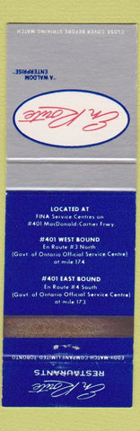 Matchbook Cover - El Route Restaurants ON