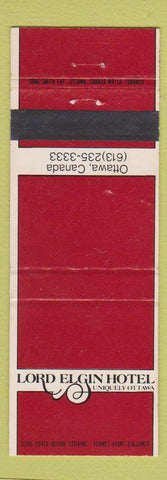 Matchbook Cover - Lord Elgin Hotel Ottawa ON