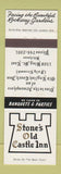 Matchbook Cover - Stone's Old Castle Kitchener ON