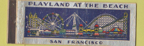 Matchbook Cover - Playland at the Beach San Francisco CA amusement WEAR