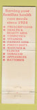 Matchbook Cover - Genovese Drug Store Full Length