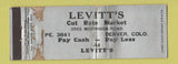 Matchbook Cover - Levitt's Cut Rate Market Denver Colorado WORN Full Length
