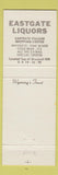 Matchbook Cover - Eastgate Liquors Cody WY Full Length