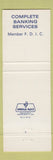 Matchbook Cover - 1st National Bank Park Falls WI Full Length
